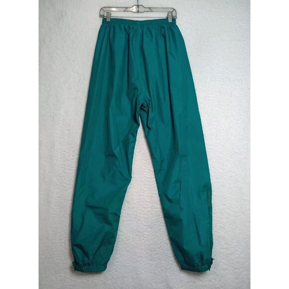 Vintage L.L. Bean Stowaway Rainwear GORE-TEX Teal Rain Pants 2468 Men's Medium - Picture 2 of 12